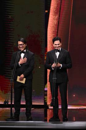 61st Taiwan Film Golden Horse Awards TAIPEI, CHINA - NOVEMBER 24, 2024 - Actors receive trophies at the 61st Taiwan Film Golden Horse Awards in Taipei, Taiwan province, China, Nov 24, 2024. Taipei Taiwan China  Copyright: xCFOTOx i1732415796554