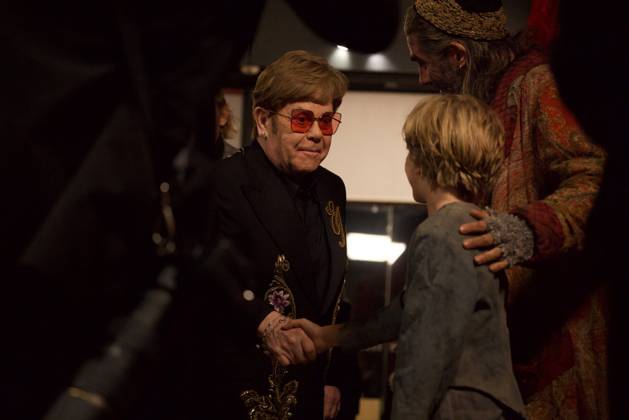 Royal Variety Performance 2024 London, UK. Elton John, Simon Lipkin and Jack Philpott at the Royal Variety Performance 2024. Royal Albert Hall. 22nd November 2024. LMK430-S241124-001 Anfisa Polyushkevych Landmark Media