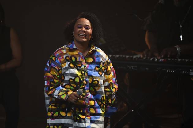 Emeli SANDE, Saengerin, Musikerin, singend, Gesang, Konzert, Verleihung Deutscher Nachhaltigkeitspreis in Duesseldorf am 29.11.2024.
