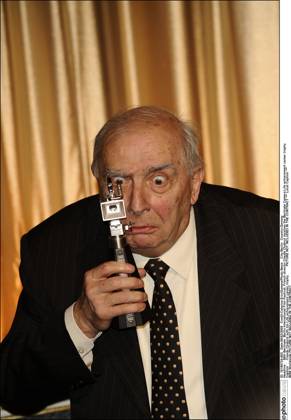 59th Berlinale. Berlin International Film Festival. French director Claude Chabrol receives the Berlinale Camera.Life achievement career trophy. Claude Chabrol with his Life achievement career trophy.