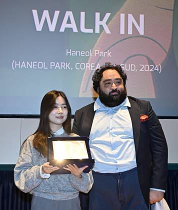 November 30, 2024, Torino: Haneol Park during the award at the closing ceremony the 42th edition of the Torino Film Festiva in Turin, Italy, 30 November 2024. ANSA ALESSANDRO DI MARCO Torino  - ZUMAa110 20241130_zaf_a110_025 Copyright: xAlessandroxDixMarcox xZ63x