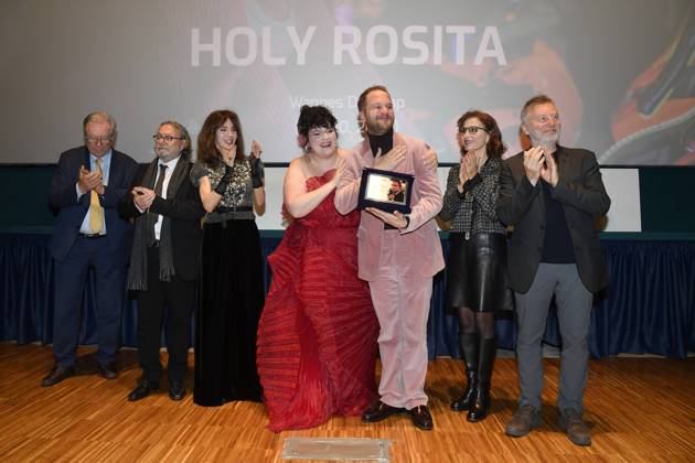 Turin: 42nd Turin Film Festival. Cinema Massimo. Awards Ceremony. In the photo: Holy Rosita and Wannes Destoop  Copyright: xMaurizioxD Avanzox xipa-agency.nx xDxAvanzo xMangiarottix IPA_Agency_IPA51993251