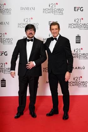 Monte-Carlo Film Festival de la Comedie, Preisverleihung 21st Montecarlo Film Festival - Res Carpet Awards Ceremony. 21st Montecarlo Film Festival - Res Carpet Awards Ceremony. In the photo Ezio Greggio,, Ricky Memphis Monte Carlo  Copyright: xIPA ABACAx