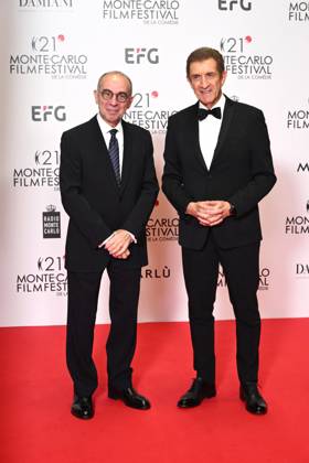 Monte-Carlo Film Festival de la Comedie, Preisverleihung 21st Montecarlo Film Festival - Res Carpet Awards Ceremony. 21st Montecarlo Film Festival - Res Carpet Awards Ceremony. In the photo Ezio Greggio, Giuseppe Tornatore Monte Carlo  Copyright: xIPA ABACAx