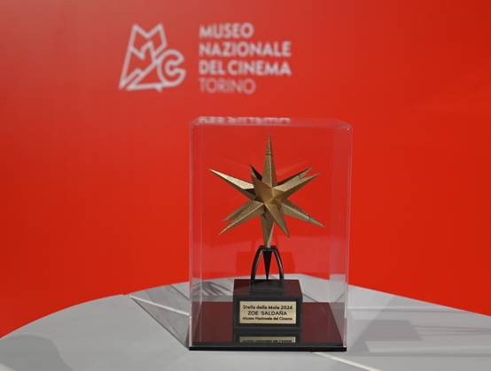 Turin, Italy Zoe Saldana receives the Stella della Mole Award at the National Cinema Museum In the photo:Stella della Mole Award Zoe Saldana  Copyright: xNickxZonnax xipa-agency.netx xNickxZonnax IPA_Agency_IPA52044321