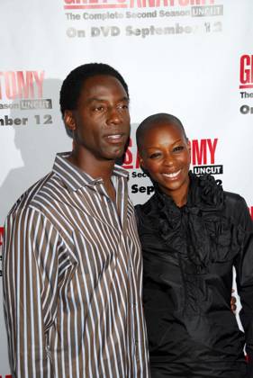 RECORD DATE NOT STATED Isaiah Washington and wife Jenisa Marie At the Grey s Anatomy Season 2 DVD Launch Party. Social, Hollywood, CA. 09-05-06 , 11458210.jpg, people, talent, popular, event, star, entertainment, celebrity, fame, famous, person,