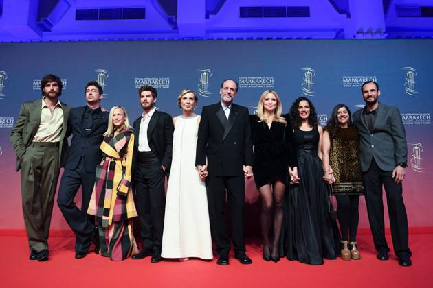 Marrakech Closing Red Carpet Jury members Nadia Kounda, Andrew Garfield, Patricia Arquette, Ali Abbasi, Santiago Mitre, Virginie Efira, Luca Guadagnino, Jacob Elordi and Zoya Akhtar attending the Closing Red Carpet during the 21st Marrakech International Film Festival in Marrakech, Morocco on December 07, 2024. Photo by Aurore Marechal ABACAPRESS.COM Marrakech Morocco  Copyright: xMarechalxAurore ABACAx
