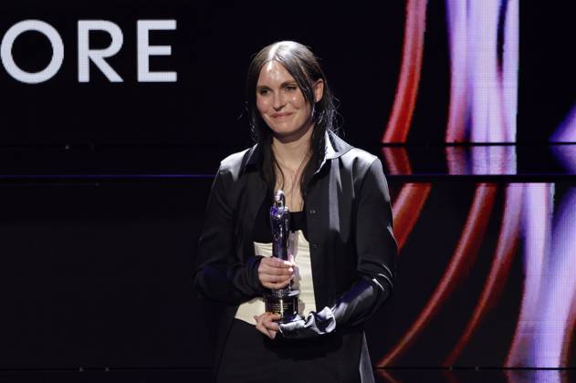 Frederikke Hoffmeier bei der Verleihung des 37. Europäischen Filmpreises 2024 im Kultur- und Kongresszentrum Luzern. Luzern, 07.12.2024