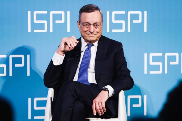 Milan, Italy: Milan, The award ceremony of the ISPI Prize 2024 to Mario Draghi. In the photo: Former Prime Minister Mario Draghi Milan Italy  - ZUMAp169 20241209_zea_p169_254 Copyright: xAlessandroxBremecx