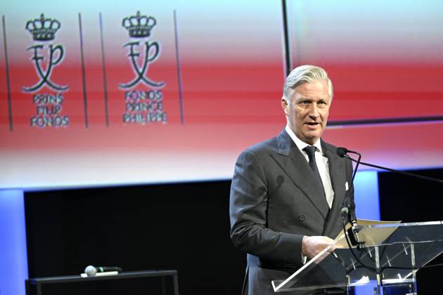 King Philippe attends the Belgodyssée awards ceremony BRUSSELS, BELGIUM - DECEMBER 12 : King Philippe attends the Belgodyssée awards ceremony at The Egg in Brussels. This latest edition marks an important milestone, as it celebrates the 20th anniversary of the renowned competition for young journalistic talent on December 12, 2024 in Brussels, Belgium, 12 12 2024 Brussels Belgium  Copyright: xDidierxLebrunx