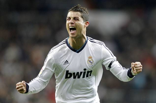 Real Madrid s Cristiano Ronaldo celebrates during La Liga Match. December 01, 2012. (ALTERPHOTOS Alvaro Hernandez) Madrid Spain EDITORIAL USE ONLY Copyright: xx ALVAROxHERNANDEZx dpphotos164591