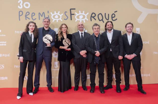 Bilder des Jahres 2024, Entertainment 12 Dezember Entertainment Themen der Woche KW50 Photocall of award winners at the 30th edition of the José María Forqué Awards Part of the crew of the film El 47 poses with the award for Best Fiction Feature Film, at the 30th edition of the José María Forqué Awards, at the IFEMA Municipal Palace, on December 14, 2024, in Madrid Spain The José María Forqué Film Awards, known as Premios Forqué, were created in 1996 by the Entidad de Gestión de Derechos de los Productores Audiovisuales Egeda to honor the memory of José María Forqué, a leading figure in Spanish filmmaking and the first president of Egeda EGEDA created the award with the aim of disseminating the importance of the Spanish audiovisual industry and promoting the figure of the film producer 14 DECEMBER 2024 FORQUÉ FORQUÉ AWARDS  Copyright: xAlbertoxOrtegax 6407486