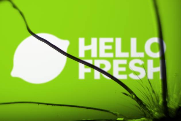 Dhaka, Bangladesh- 26 Oct 2024: Hello Fresh logo is visible on the broken glass. Dhaka, Bangladesh- 26 Oct 2024: Hello Fresh logo is visible on the broken glass. Copyright: xZoonar.com MojahidxMottakinx 22421163