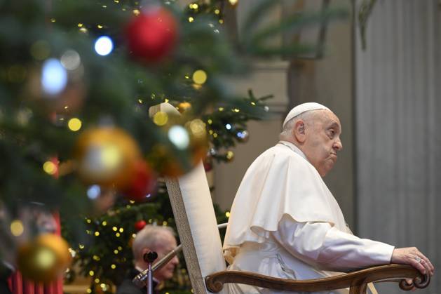 Bilder des Jahres 2025, News 01 Januar News Themen der Woche KW02 News Bilder des Tages ITALY - POPE FRANCIS DURING THE WISHES OF THE DIPLOMATIC CORPS AT THE VATICAN- 2025 1 9 Italy, Rome, Vatican, 2025 1 9.Pope Francis During the Wishes of the Diplomatic Corps at the Vatican EDITORIAL USE ONLY - NO BOOKS Copyright: xVATICANxMEDIAx