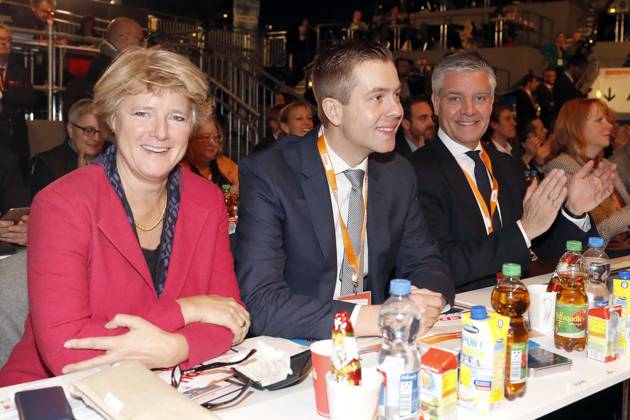 Berliner landesverband, Monika Gruetters, Stefan Evers, Frank Steffel beim 29. Bundesparteitag der CDU in Essen, Berlin Deutschland, Germany
