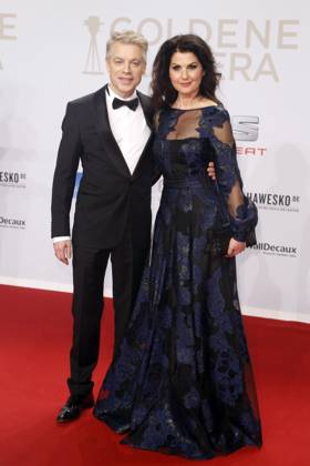 Michael Mittermaier und Ehefrau Gudrun bei der 51. Goldene Kamera, Preisverleihung in Hamburg, Roter Teppich, Hamburg Deutschland, Germany
