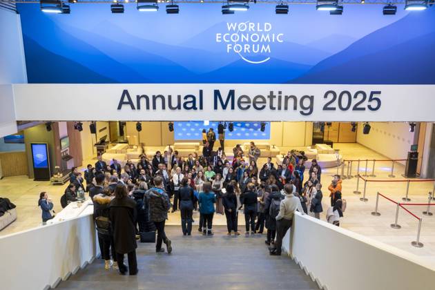 Bilder des Jahres 2025, News 01 Januar News Themen der Woche KW03 News Bilder des Tages World Economic Forum Annual Meeting 2025 in Davos-Klosters Impressions from the World Economic Forum Annual Meeting 2025 in Davos-Klosters, Switzerland 19 January 2025., Credit:World Economic Forum Annual Meet Avalon  Copyright: xWorldxEconomicxForumxAnnualxMeetx xAvalonx 0955372297