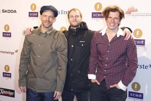 Sportfreunde Stiller bei der 23. Verleihung des ECHO, Deutscher Musikpreis, in Berlin, Roter Teppich, Berlin Deutschland, Germany