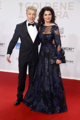 Michael Mittermaier und Ehefrau Gudrun bei der 51. Goldene Kamera, Preisverleihung in Hamburg, Roter Teppich, Hamburg Deutschland, Germany