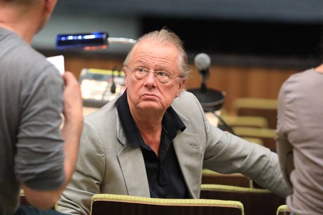 Frank Castorf zur Probe von La Forza Del Destino, Deutsche Oper Berlin, Premiere am 08.09.2019, Inszenierung Frank Castorf, Berlin Deutschland, Germany