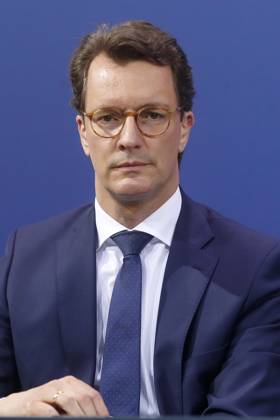 Pressekonferenz von Ministerpraesident Hendrik Wuest nach der Beratung Regierungschefs der Laender im Bundeskanzleramt in Berlin, Ministerpraesidentenkonferenz, Berlin Deutschland, Germany