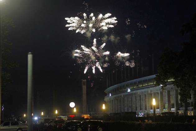 Pyronale 2011, Feuerwerkschampionat auf dem Maifeld am Berliner Olympiastadion, Berlin Deutschland, Germany