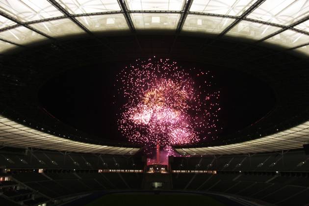 Pyronale 2011, Feuerwerkschampionat auf dem Maifeld am Berliner Olympiastadion, Berlin Deutschland, Germany