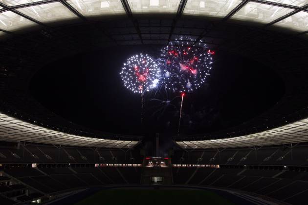 Pyronale 2011, Feuerwerkschampionat auf dem Maifeld am Berliner Olympiastadion, Berlin Deutschland, Germany