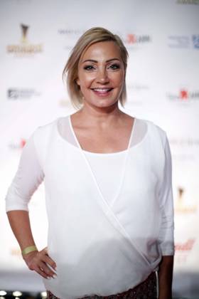 Tanja Lasch, Saengerin, beim 10. smago! Award 2020 in Berlin, Preisverleihung des Schlager Magazin Online, smago, Roter Teppich, Berlin Deutschland, Germany