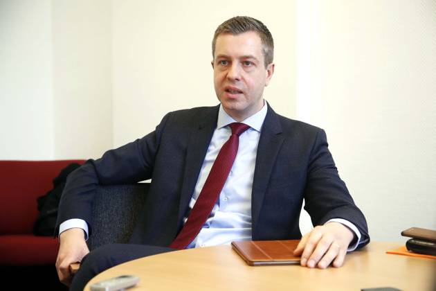 Stefan Evers, Generalsekretaer der CDU Berlin, Portraet im Berliner Abgeordnetenhaus, Berlin Deutschland, Germany