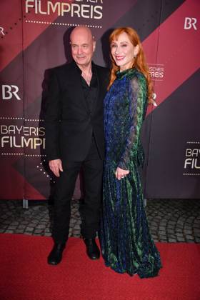 Christian Berkel und Andrea Sawatzki bei der Verleihung Bayerischer Filmpreis am 24.01.2025 im Prinzregententheater in MuenchenNina Gnaedig Bayerischer Filmpreis 2025 in Muenchen