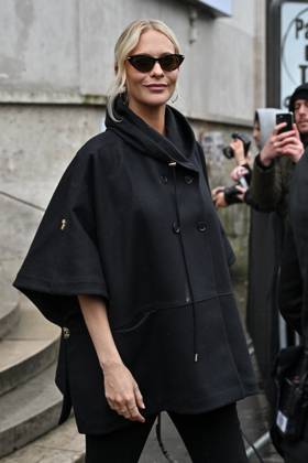 PFW Haute Couture Elie Saab Outside Arrivals JR Poppy Delevingne at Elie Saab show during Haute Couture Fashion Week in Paris, France on January 29, 2025. Photo by Julien Reynaud APS-Medias ABACAPRESS.COM Paris France Copyright: xReynaudxJulien APS-Medias ABACAx