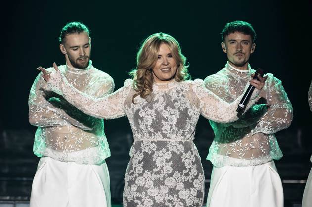 Bilder des Jahres 2025, Entertainment 01 Januar Entertainment Themen der Woche KW05 Entertainment Bilder des Tages Maite Kelly live beim Auftakt ihrer Nur Liebe -Tour in der Messehalle. Erfurt, 30.01.2024