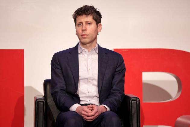 Sam Altman, Co-Founder und CEO von OpenAI, Podiumsdiskussion in der TU Berlin, DEU, Berlin, 07.02.2025