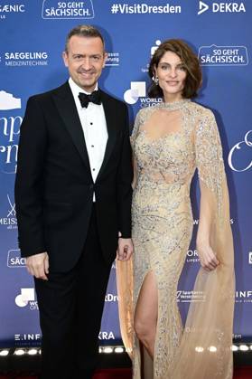 Till Brönner mit Ehefrau Nadia Dassouki beim 17. SemperOpernball 2025 in der Semper Oper. Dresden, 07.02.2025
