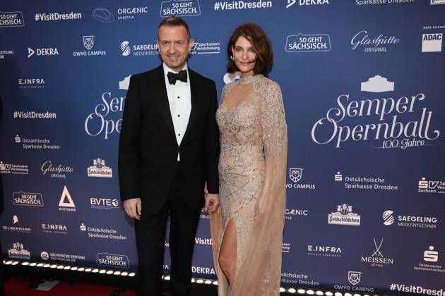 Till Brönner mit Ehefrau Nadia Dassouki beim 17. SemperOpernball 2025 in der Semper Oper. Dresden, 07.02.2025 Sachsen Germany Copyright: xMatthiasxWehnertx