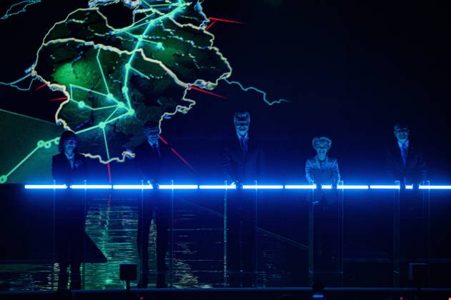 Bilder des Jahres 2025, News 02 Februar News Themen der Woche KW06 News Bilder des Tages Baltic Energy Independence Day in Vilnius, Lithuania - 09 Feb 2025 Lithuanian President Gitanas Nauseda (center), Polish President Andrzej Duda (2nd left), Latvian President Edgars Rinkevics (right), European Commission President Ursula von der Leyen (2nd right) and Estonian Minister of Climate Yoko Alender (left) attend the Baltic Energy Independence Day ceremony, marking Baltic countries integration into the European Energy Network. Vilnius, Lithuania Official ceremonies marking Baltic Energy Independence Day took place in Vilnius, attended by the presidents of Lithuania, Latvia, Estonia, and Poland, as well as European Commission President Ursula von der Leyen. In her speech, von der Leyen emphasized the significance of the milestone, Copyright: xYauhenxYerchakx xSOPAxImagesx Baltic_energy_independence_day_yerchak_4416
