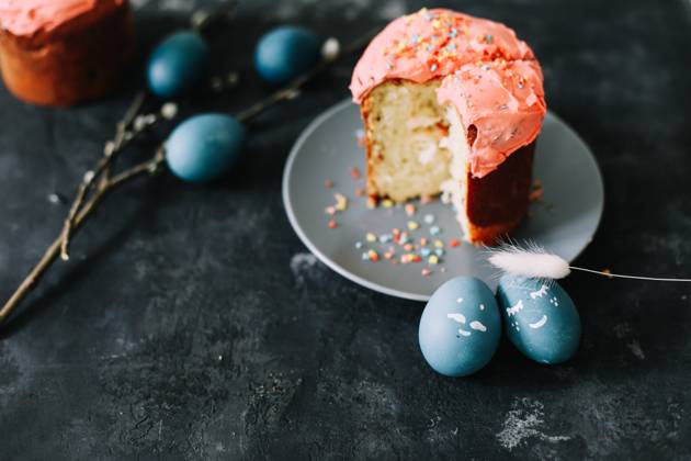 Plate with tasty Easter cake, eggs and willow branches on dark background. High quality photo , 50655368.jpg, cake, traditional, egg, branches, symbol, card, pastry, baked, natural, cooking, icing, decor, celebrate, easter eggs, holiday cake, love, willow branches, seasonal, copy space, concept, easter cake, dessert, orthodox, gourmet, decoration, colorful, christian, easter decor, table, sweet, easter decorations, multicolored, homemade, branch, fresh, willow, ribbon, rustic, holiday, decorative, delicious, easter, festive, spring, season, april, pink, blue, springtime, happy RECORD DATE NOT STATED