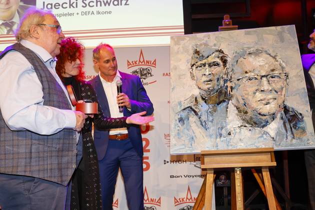 Preisträger Jacki Schwarz, Frank Wagner bei der 17. Verleihung des ASKANIA-Award im Quatsch Comedy Club Berlin.