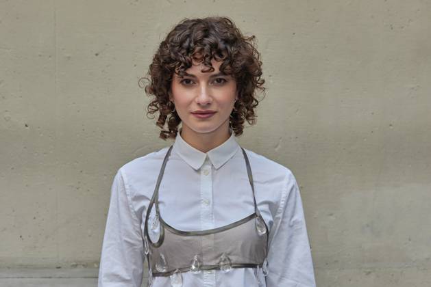 Franziska von Harsdorf - Gaesteankunft zur Verleihung des Kurzfilmpreises BLAUE BLUME von Romance TV im Prince Charles in Berlin am 12.02.2025. Kurzfilmpreis BLAUE BLUME