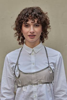 Franziska von Harsdorf - Gaesteankunft zur Verleihung des Kurzfilmpreises BLAUE BLUME von Romance TV im Prince Charles in Berlin am 12.02.2025. Kurzfilmpreis BLAUE BLUME