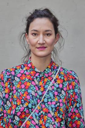 Agnes Decker - Gaesteankunft zur Verleihung des Kurzfilmpreises BLAUE BLUME von Romance TV im Prince Charles in Berlin am 12.02.2025. Kurzfilmpreis BLAUE BLUME
