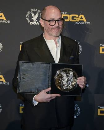 February 8, 2025, Beverly Hills, California, USA: Edward Berger attends the 77th Annual DGA Awards: Pressroom. Beverly Hills USA - ZUMAb173 20250208_aap_b173_213 Copyright: xBillyxBennightx