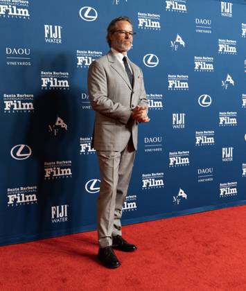 February 13, 2025, Santa Barbara, California, USA: Guy Pearce arrive at the red carpet Thursday night to receive the Cinema Vanguard Award at the 40th annual Santa Barbara International Film Festival. Spotlighting their performances in Brady CorbetÃ¢â‚¬â ¢s THE BRUTALIST, BrodyÃ¢â‚¬â ¢s portrayal of Toth highlights an immigrantÃ¢â‚¬â ¢s struggle to overcome his war-torn past and rebuild his life in a Post-War America. Pearce, in contrast, delivers a chilling, domineering performance as a wealthy art patron whose vision of American modernity collides with TothÃ¢â‚¬â ¢s. The tension between the two not only drives the narrative but also symbolizes the larger struggle between innovation and tradition. Santa Barbara USA - ZUMAa35_ 20250213_zaf_a35_005 Copyright: xDanielxA.xAndersonx