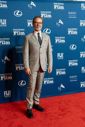 February 13, 2025, Santa Barbara, California, USA: Guy Pearce arrive at the red carpet Thursday night to receive the Cinema Vanguard Award at the 40th annual Santa Barbara International Film Festival. Spotlighting their performances in Brady CorbetÃ¢â‚¬â ¢s THE BRUTALIST, BrodyÃ¢â‚¬â ¢s portrayal of Toth highlights an immigrantÃ¢â‚¬â ¢s struggle to overcome his war-torn past and rebuild his life in a Post-War America. Pearce, in contrast, delivers a chilling, domineering performance as a wealthy art patron whose vision of American modernity collides with TothÃ¢â‚¬â ¢s. The tension between the two not only drives the narrative but also symbolizes the larger struggle between innovation and tradition. Santa Barbara USA - ZUMAa35_ 20250213_zaf_a35_009 Copyright: xDanielxA.xAndersonx