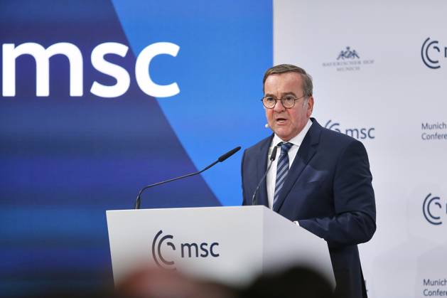 Bilder des Jahres 2025, News 02 Februar News Themen der Woche KW07 News Bilder des Tages München, Bayern, Deutschland, 14.02.2025: Hotel Bayerischer Hof: Münchner Sicherheitskonferenz 2025: Bundesminister der Verteidigung Boris Pistorius (SPD) hält eine Rede Copyright: xdtsxNachrichtenagenturx dts_58913