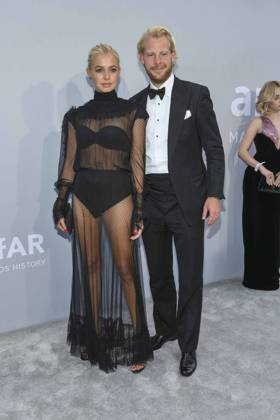 Bella Oelmann, Wanja Oberhof at the amfAR Cannes Gala during the 74th Festival de Cannes - Cannes Film Festival at Villa Eilenroc in Antibes, France, 16 July 2021. Cotes D Azur Frankreich France