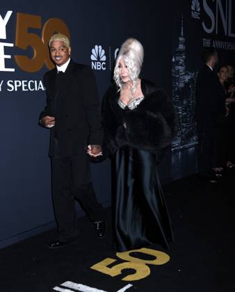 February 16, 2025, New York, New York, Unites States: Alexander Edwards and Cher attend the SNL50: The Anniversary Show at 30 Rockefeller Plaza in New York. February 16, 2025. New York Unites States - ZUMAp281 20250216_zea_p281_088 Copyright: xPhotoxImagexPressx
