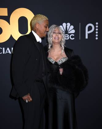 February 16, 2025, New York, New York, Unites States: Alexander Edwards and Cher attend the SNL50: The Anniversary Show at 30 Rockefeller Plaza in New York. February 16, 2025. New York Unites States - ZUMAp281 20250216_zea_p281_095 Copyright: xPhotoxImagexPressx