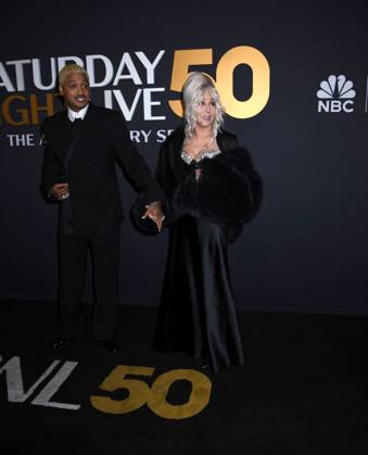 February 16, 2025, New York, New York, Unites States: Alexander Edwards and Cher attend the SNL50: The Anniversary Show at 30 Rockefeller Plaza in New York. February 16, 2025. New York Unites States - ZUMAp281 20250216_zea_p281_096 Copyright: xPhotoxImagexPressx